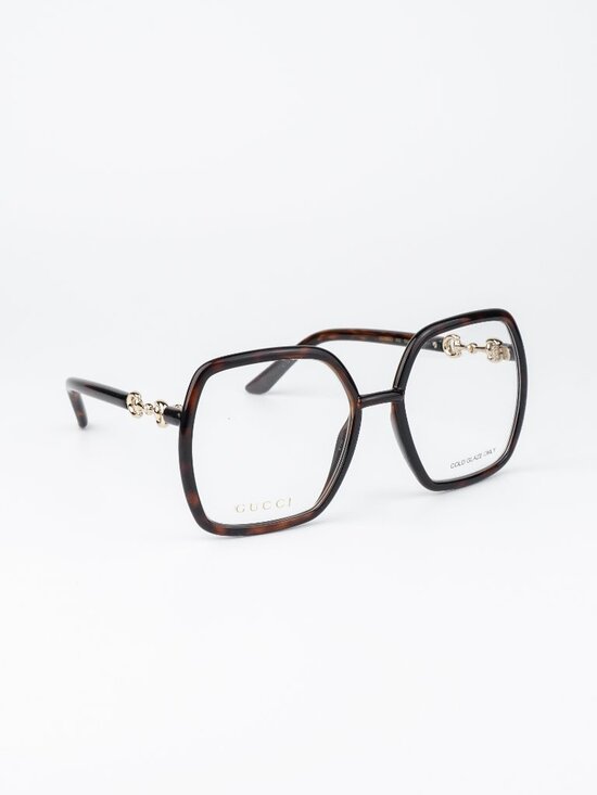 Gucci Women Eyeglasses Havana Square Oversized GG0890O 002 NEW AUTHENTIC main image 11